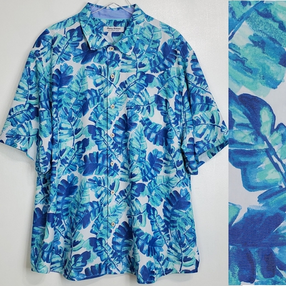 NWT Tommy Bahama button camp shirt island zone coconut point